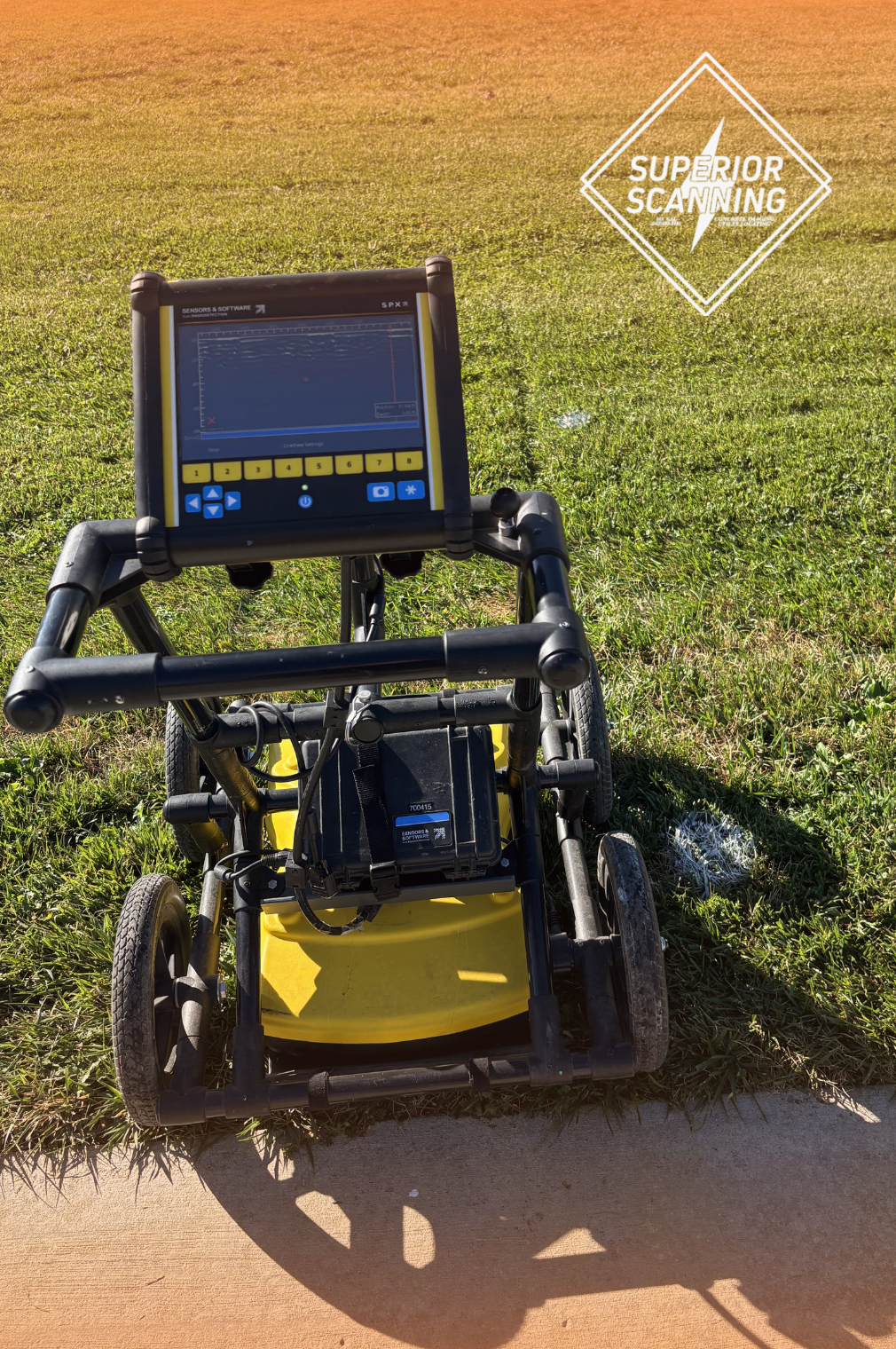 Superior Scanning GPR technician on site